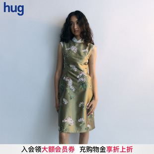 2026早春新款 蓝色茶色瑟曼连衣裙 hug 凹是 YES
