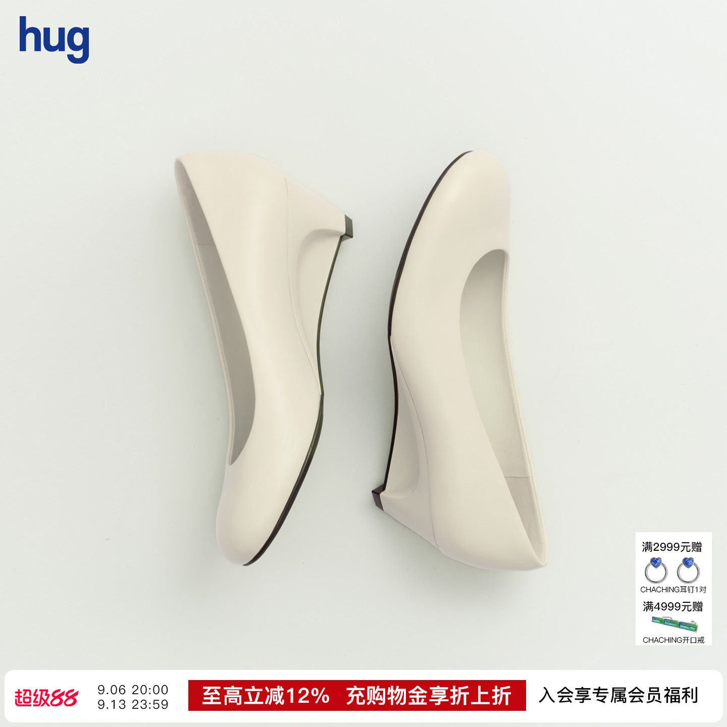 VOEV光面小牛皮单鞋2026