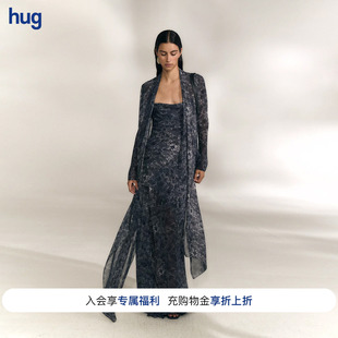 【CORTANA】hug 2026夏季新款微透晕染长袖围裹上衣