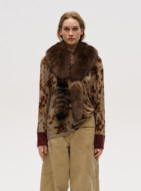 【ICE DUST】hug 2025秋冬新款印花拼色长袖T恤icedust