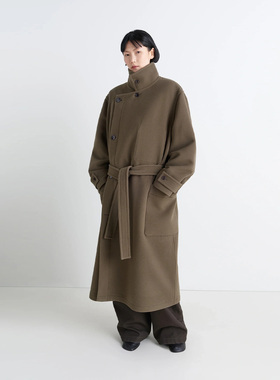 【LEMAIRE】hug 2025秋冬新款简约束腰长款大衣