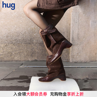 hug GROSMOTT 2026春夏流浪系列三面折叠系带海盗靴子 27QUAI