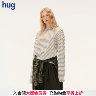 T恤 intotheeast 2026早春新条纹针织长袖 hug INTOTHE EAST