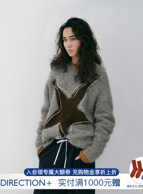 【NO DIRECTION+】hug 2026春羊驼毛软糯针织衫毛衣nodirection