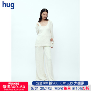 时髦简约纯色针织吊带 设计师品牌 SS24新款 hug RUOHAN