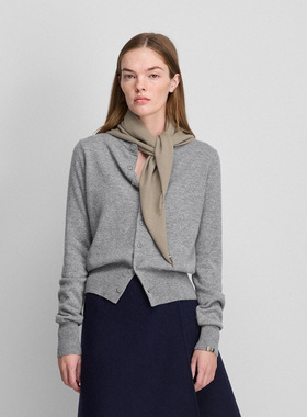 【EXTREME CASHMERE】hug 2026春夏新款山羊绒圆领开衫