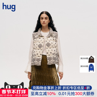 【ICE DUST】hug 2025秋冬新款腰果花印花羽绒马甲icedust