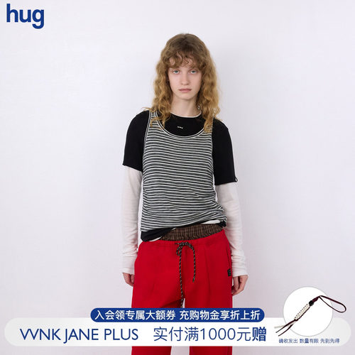 VVNKJANEPLUS假两件叠穿T恤