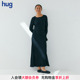 2026早春新款 hug 格蕾丝斜裁真丝连衣裙 COMMXN