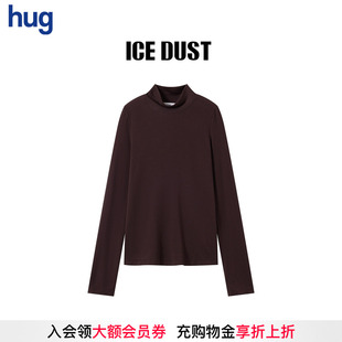 2025秋冬新款 hug DUST 半高领薄羊绒打底T恤icedust ICE