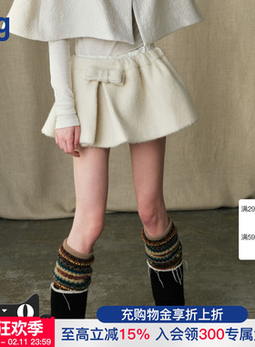 【MARCHEN】 hug2025秋冬新款半身裙雪顶短裙