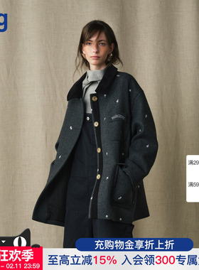 【MARCHEN】hug 2025秋冬新款长袖雪国列车外套