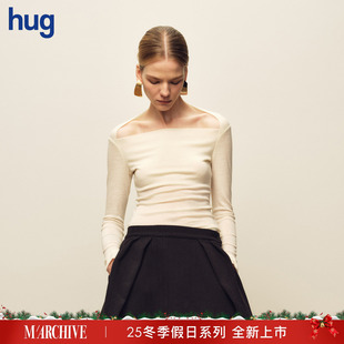 假日系列天鹅温暖长袖 2025AW冬季 hug 针织打底衫 MARCHEN