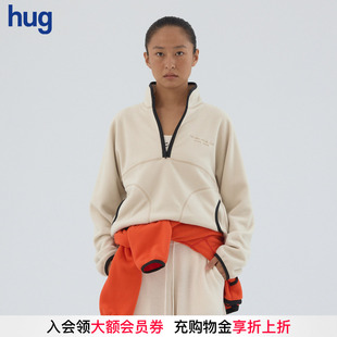 2025冬新度假系列云感半拉链抓绒卫衣外套 hug COMMXN
