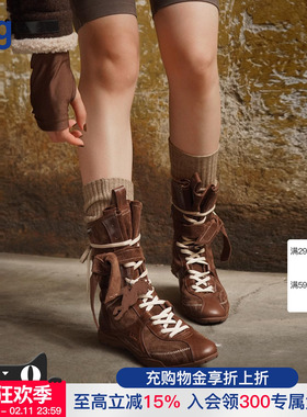 【27QUAI GROSMOTT】hug 2025秋冬新款猎装拳击靴