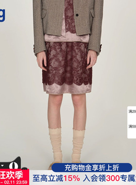 【ICEDUST】hug 2025秋冬新款短款半身裙碎钻蕾丝半裙icedust