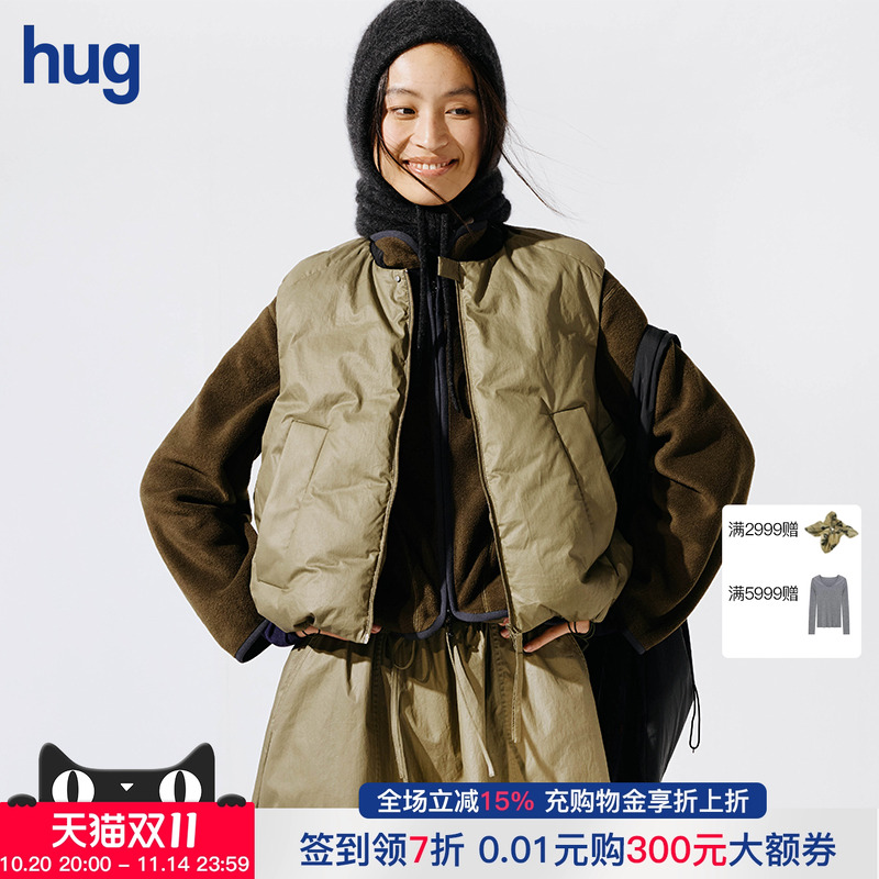 COMMXN时髦棉质飞行鹅绒马甲