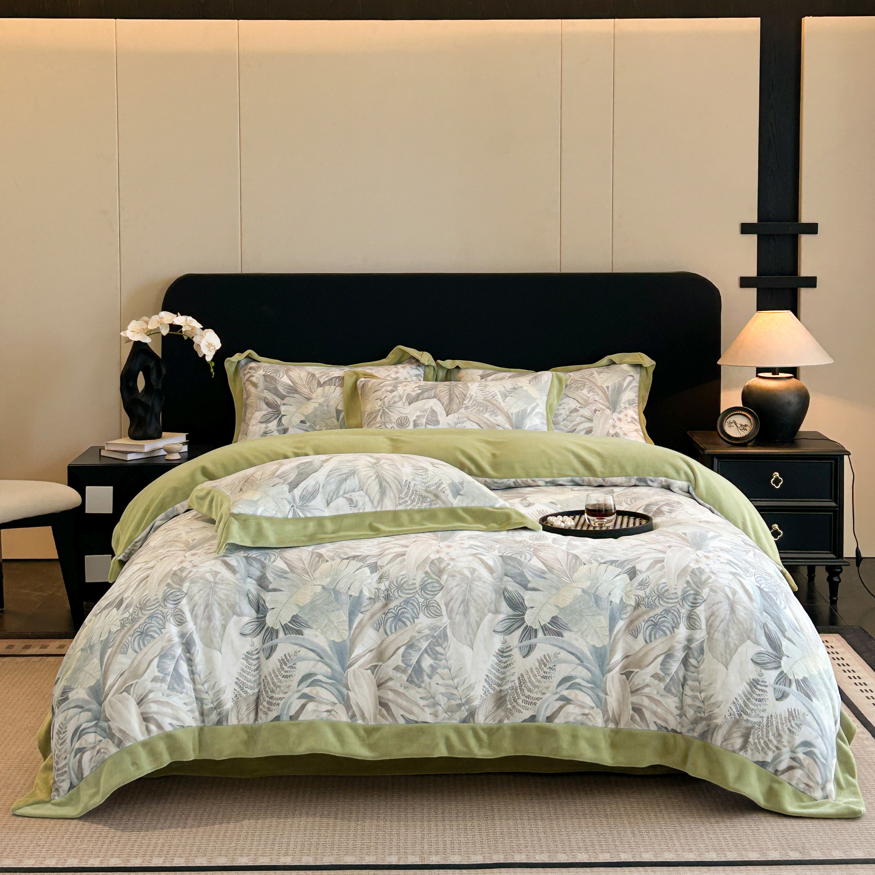 2025新款加厚牛奶绒法式四件套