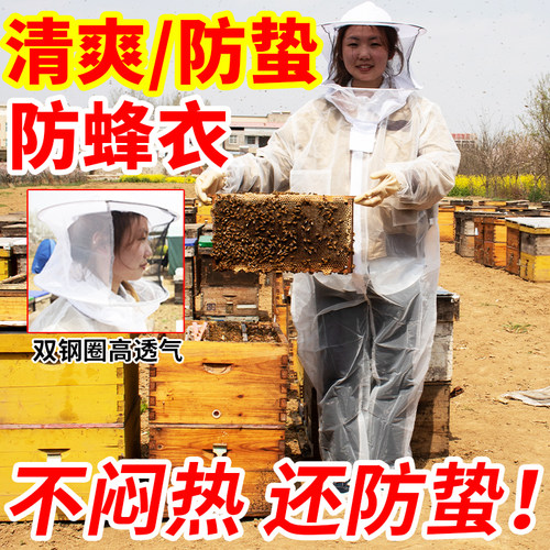 透明连体清爽透气防蛰