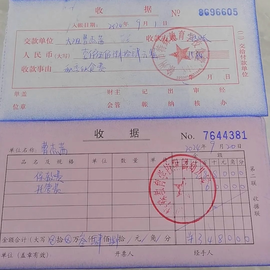 收款收据 空白盖章收据手写 销售单