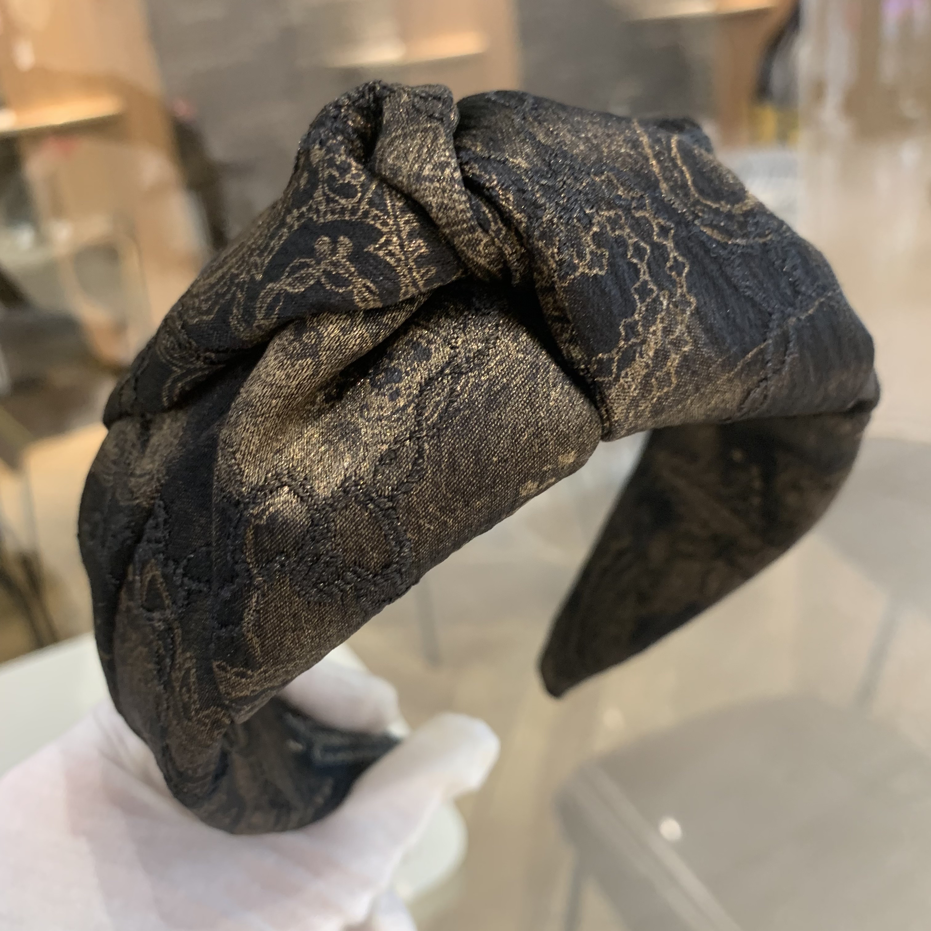 轻奢高定复古发卡发箍女高颅顶成人气质百搭发捆头饰宽边压发头箍