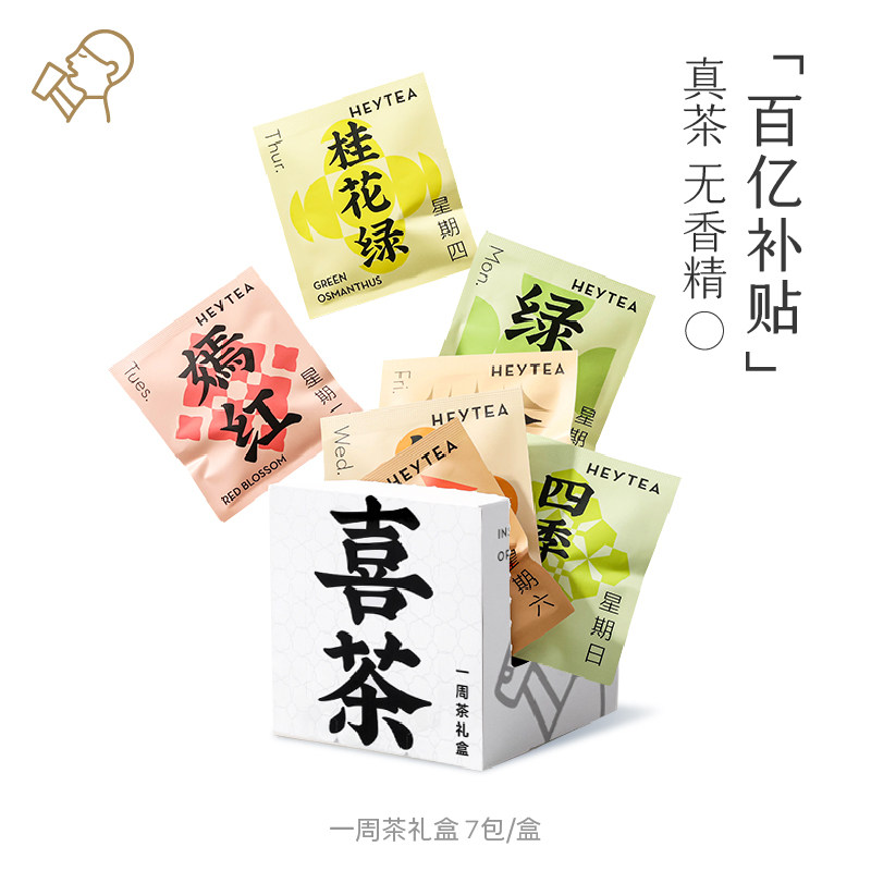 【百亿补贴】喜茶一周茶礼盒 冷泡茶包伴手礼7包/盒【预售5天】怎么样,好用不?