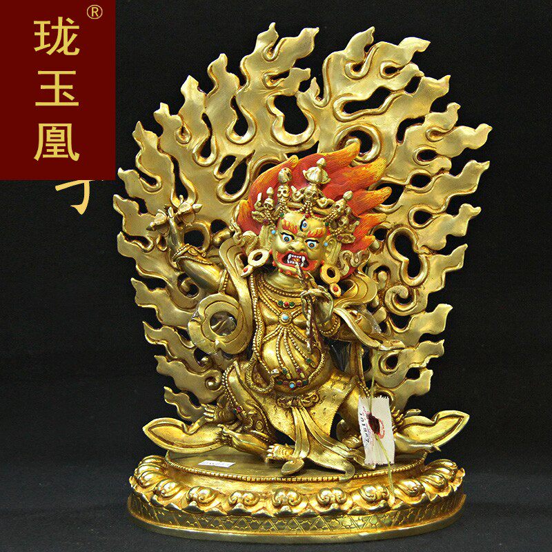 珑玉凰手工大势至菩萨佛堂密宗供奉佛像纯铜金刚手佛像摆件DM0423