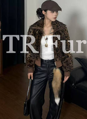 【野性千禧】2026超火新款青根貂天然整皮简单皮草外套不臃肿女