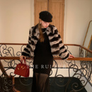 2025巨好看青紫蓝雷克斯獭兔毛简单皮草外套不臃肿 小迪