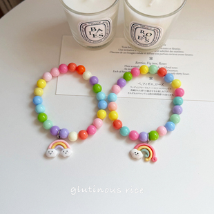 狗狗项圈可爱童话彩虹项链幼猫狗宠物猫咪配饰英短德文比熊装饰