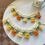 Шарф, трикотажный слюнявчик, нагрудник, чокер, галстук-бабочка, милый декор