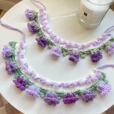 Шарф, трикотажный слюнявчик, нагрудник, чокер, галстук-бабочка, милый декор