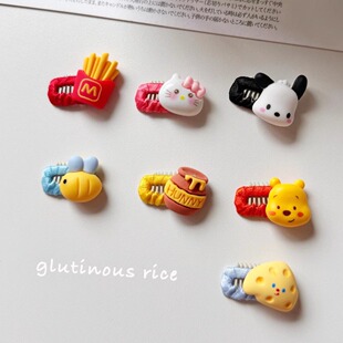 约克夏发夹卡通动物小发夹狗狗发饰宠物马尔济斯发夹超小bb夹不掉