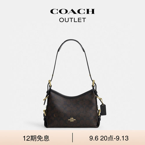 【新款】COACH/蔻驰奥莱女士老花LAUREL 22号单肩包斜挎包通勤