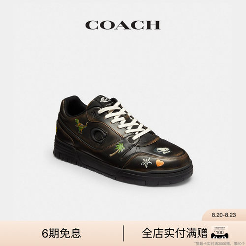 COACH/蔻驰奥莱男士REXY 10TH BIRTHDAY印花SOHO运动鞋