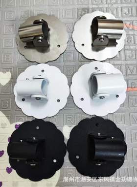 花型万向法兰底座伸缩杆配件斜面转角支撑杆固定器打孔免打孔