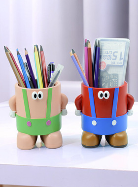 创意卡通笔筒收纳桌面摆件 置物玄关客厅家居装饰品厂家批发