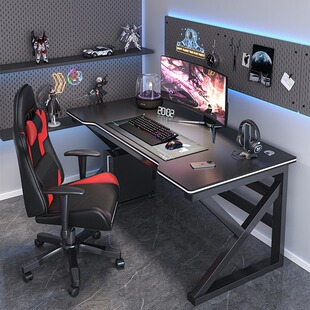 电脑桌电竞桌台式家用办公桌新款加厚桌面打游戏桌子源头厂家批发