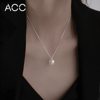 Acc天然珍珠项链女999纯银轻奢小众高级感锁骨链2024新款爆款颈链