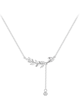 999纯银麦穗锁骨链2024新款爆款