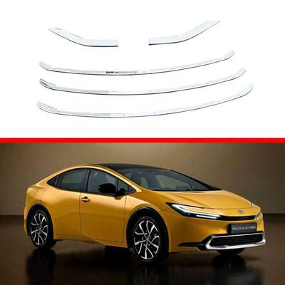 适用于丰田23款普锐斯中网饰条Prius 60系前中网装饰前脸亮条贴框