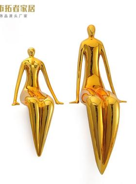 艺术抽象工艺品样板间售楼处美容院女人雕塑人像软装摆件装饰品