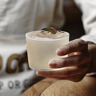 新品小容量超薄款简约特调冷萃咖啡酒杯 古典鸡尾酒杯透明玻璃杯