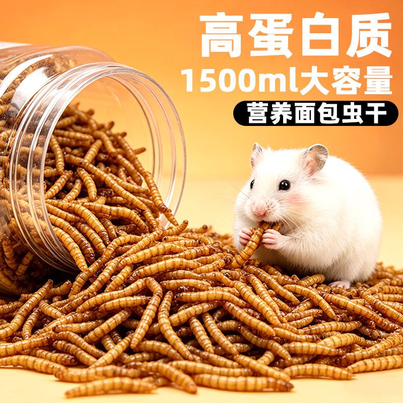 仓鼠粮食面包虫干金丝熊黄粉虫干小零食用品仓鼠营养主粮饲料食物