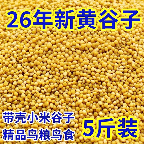 虎皮玄风牡丹带壳小米鸟粮