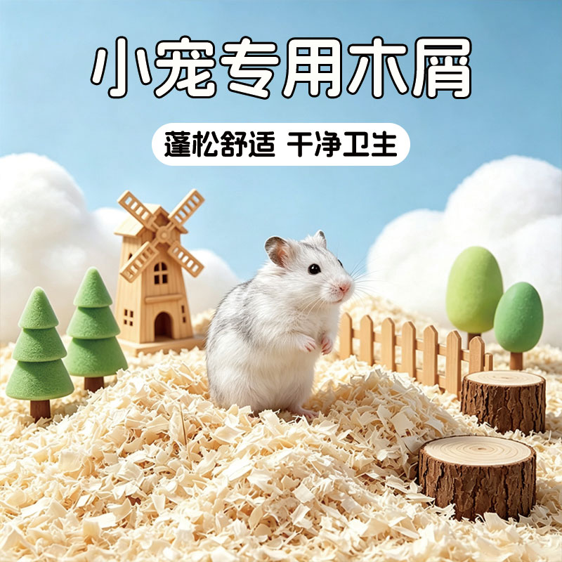 仓鼠专用木屑垫料夏季降温造景图片