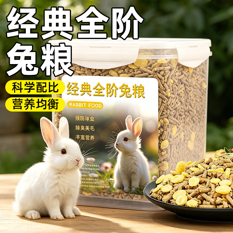 冠之亚兔粮五谷全价主粮图片