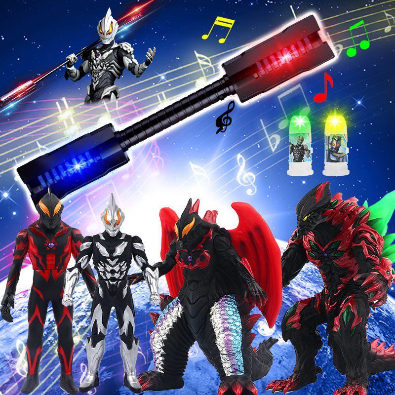 2019新款极恶贝利亚千兆战斗仪召唤变身器赛罗银河火花