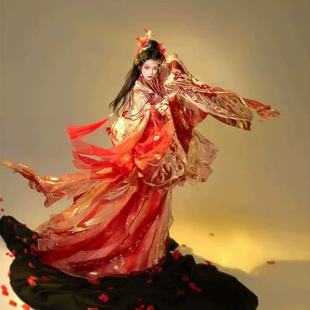 原创【凤引昭华】改良南北朝重工刺绣汉婚元素新年战袍全套