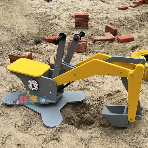 立式挖掘机儿童户外游乐沙水区沙滩戏水沙池挖沙工具团队协作玩具